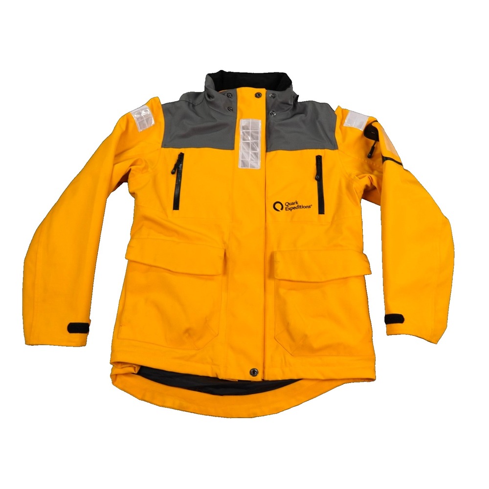 Quark Expeditions Reflective Jacket Womens Large‎ Yellow Polar Waterproof Coat